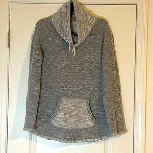 Calvin Klein Performance Cowl Neck Gray Knit Sweatshirt Sweater Size Large